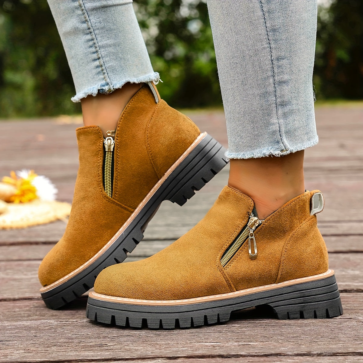 🔥Last Day Promotion 50% OFF - Women's Chunky Platform Ankle Boots