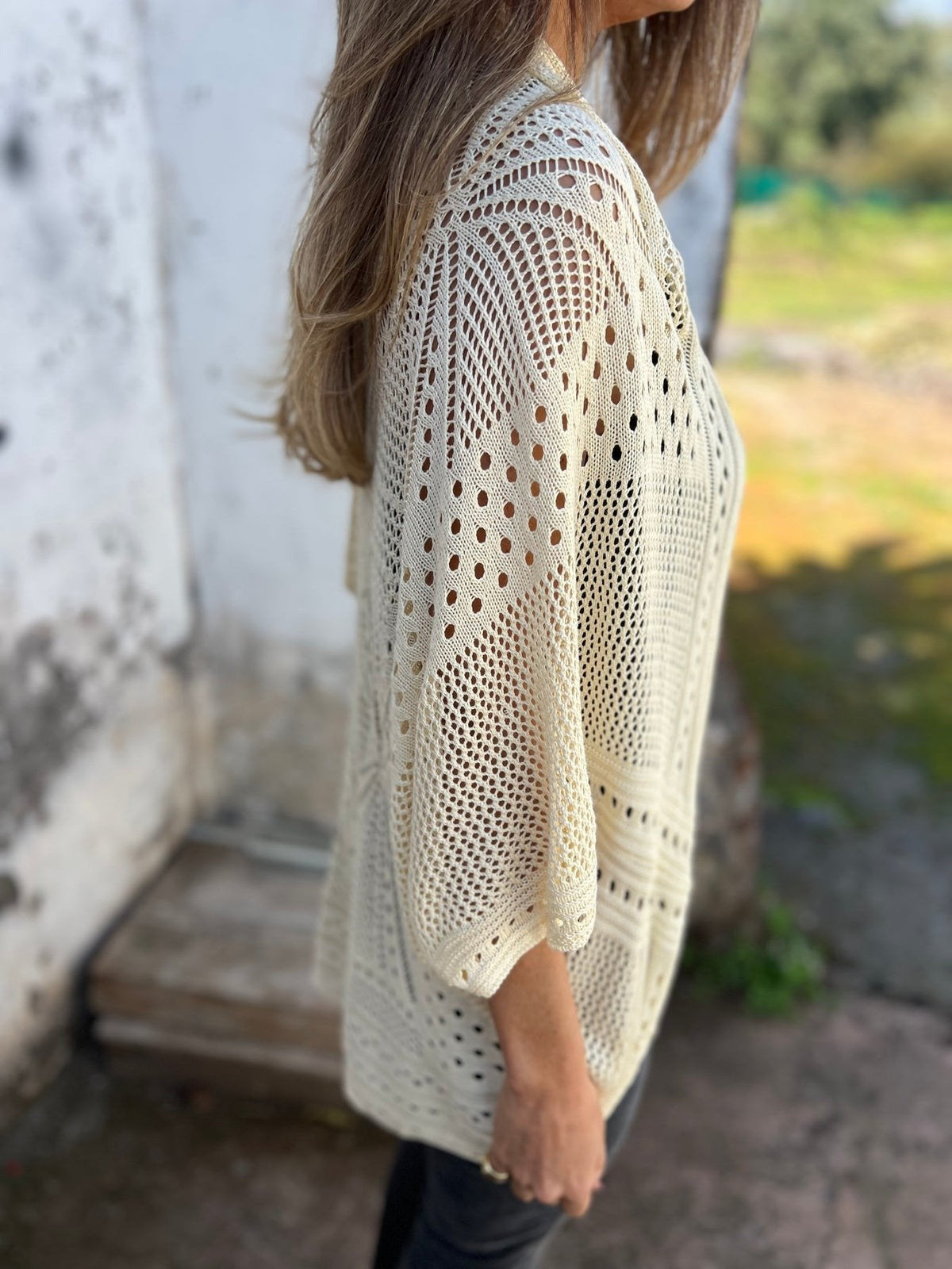 CLEARANCE🔥Women's Hollow Half Sleeve Cardigan