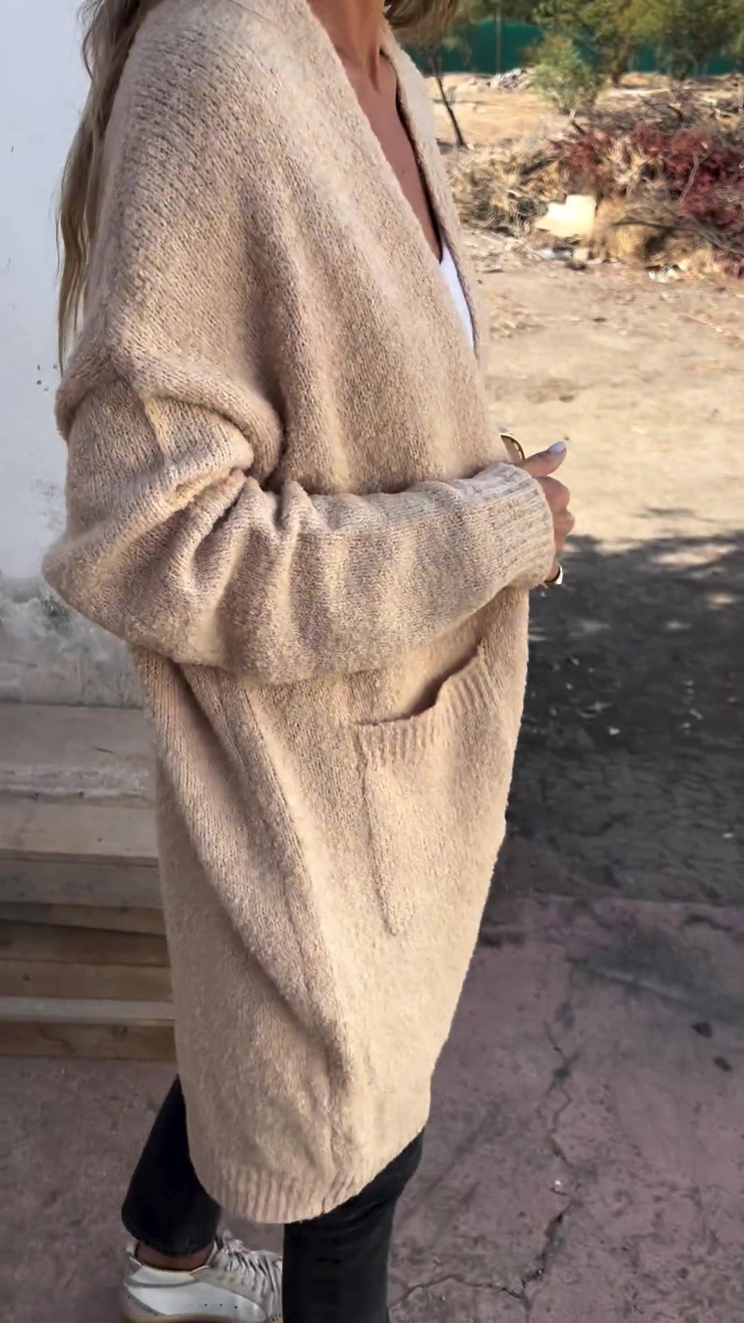 🔥Nur noch 36 Stück auf Lager – Damen Freizeit Strick Oversized Cardigan mit Taschen