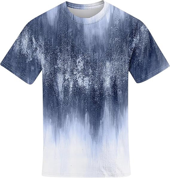 Herren Oversized T-Shirt mit überschnittenen Schultern und Rundhalsausschnitt, Tall Fit, Kurzarm-Shirt, S-5XL